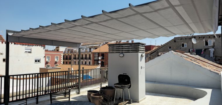 Pergola en un ático